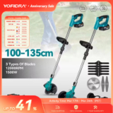 חרמש חשמלי אלחוטי 1500W עם סוללות